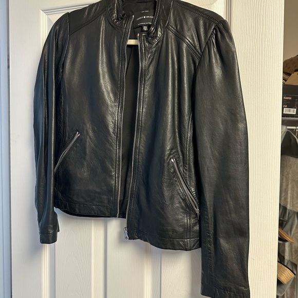 Black leather jacket - Picture 3 of 4